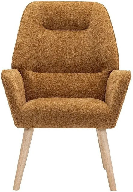 Osimo Sessel mit gerader Rückenlehne und Armlehnen in Kamelbraun, Breite: 62 cm, Tiefe: 62 cm, Höhe: 62 cm - Bild 1