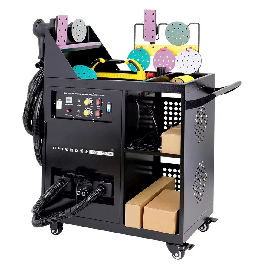 OLYM Exzenter-Schwingschleifer Elektrischer Luftstaubsauger in Schwarz - Bild 4