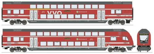 Roco 2er-Set Doppelstockwagen der DB AG im Maßstab H0 - Bild 1