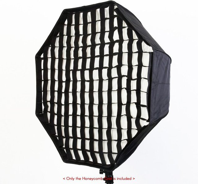 3CZY Softbox Gitter Schwarz 80 cm für professionelle Lichtsteuerung und Porträtfotografie - Bild 1