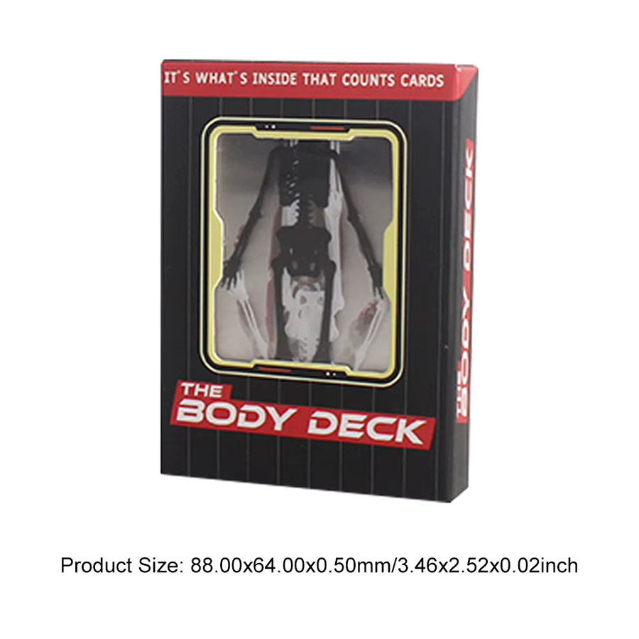 alloet Anatomie-Pokerkarten, Spielkarten, Transparent, Bunt / Mehrfarbig - Bild 3