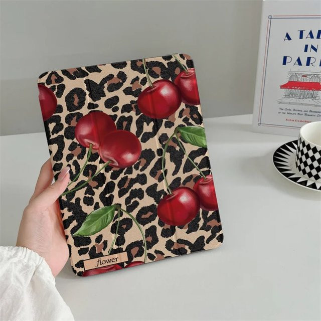 Modische Tablet-Hülle mit Leopardenmuster für Apple iPad Pro und iPad Air in Multicolour - Bild 1
