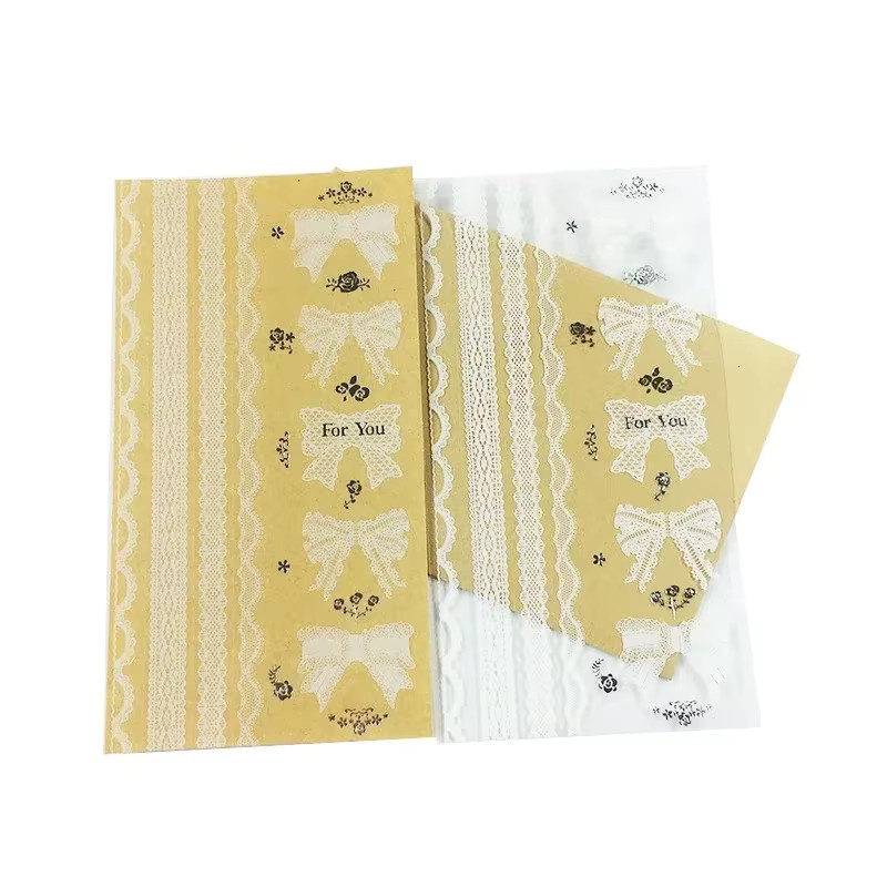 YCDBTH Kawaii Versiegelungsaufkleber mit Herz und Schleife in Gold und Transparent für Geschenkverpackungen und Tagebücher - Bild 4