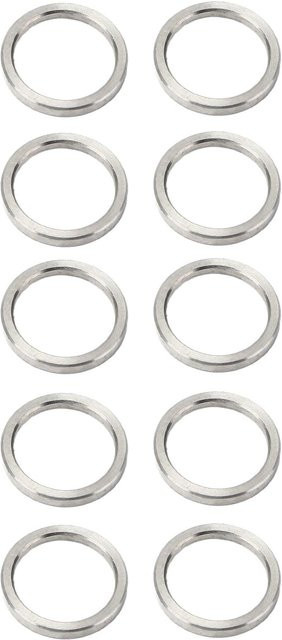 10 Stück Unterlegscheiben Spacer aus Edelstahl in Silber, Außendurchmesser: 15 mm, Innendurchmesser: 12 mm, Dicke: 1,5 mm von TOMTOP JMS - Bild 1