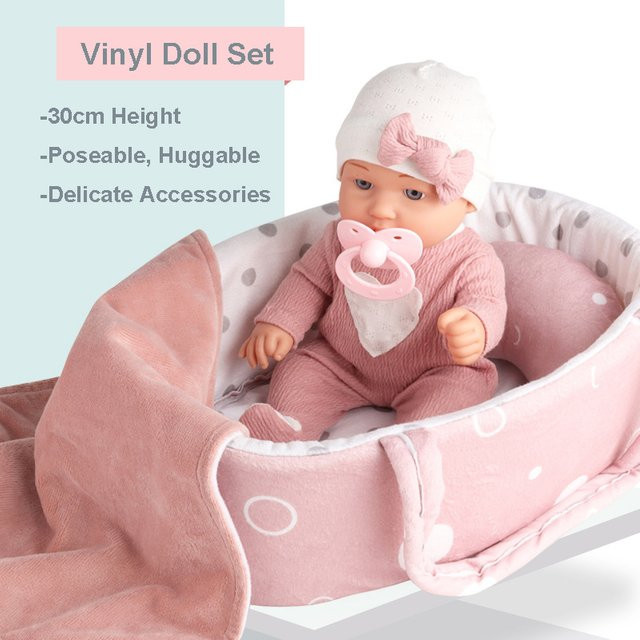 DOLLRI STARRI Babypuppen-Spielset, rosa Schnuller, ab 3 Jahren - Bild 1