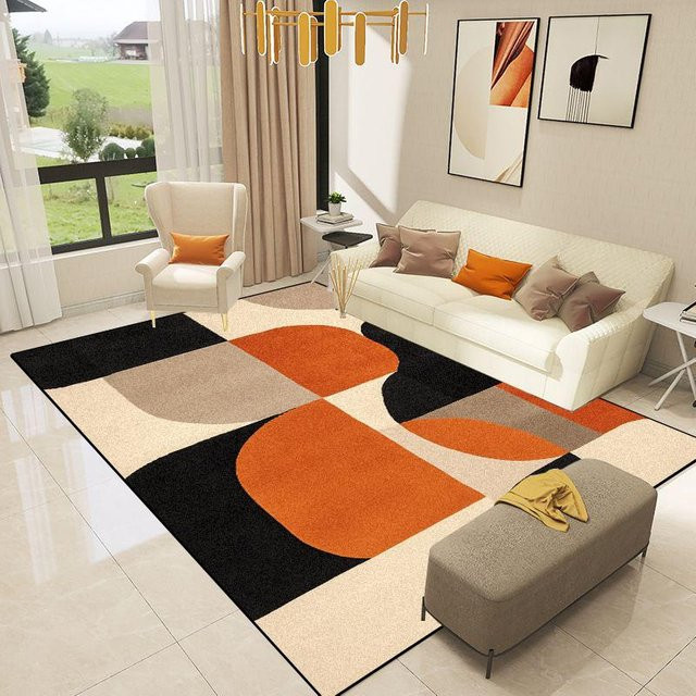 Karpetti Geometrischer Teppich in Multicolour für Wohnzimmer und Schlafzimmer, B/T: 140 x 200 cm - Bild 1