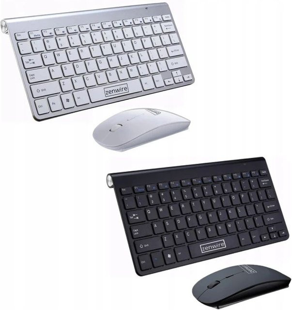 Zenwire WLK-621 Mini Slim USB-Kit mit kabelloser Tastatur und Maus für TV und PC - Bild 1