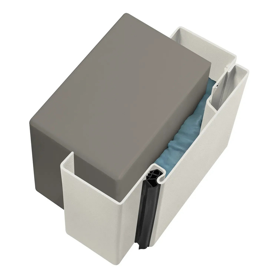 Hörmann Stahlfutterzarge VarioFix MW 150 in Lichtgrau, Breite: 100 cm, Höhe: 212,5 cm, DIN L und R - Bild 1