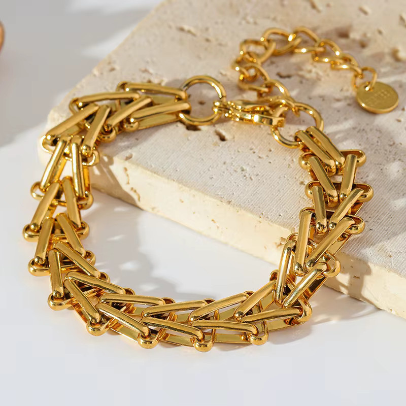 EILIECK Armband, Edelstahl, Gold, Damen - Bild 3