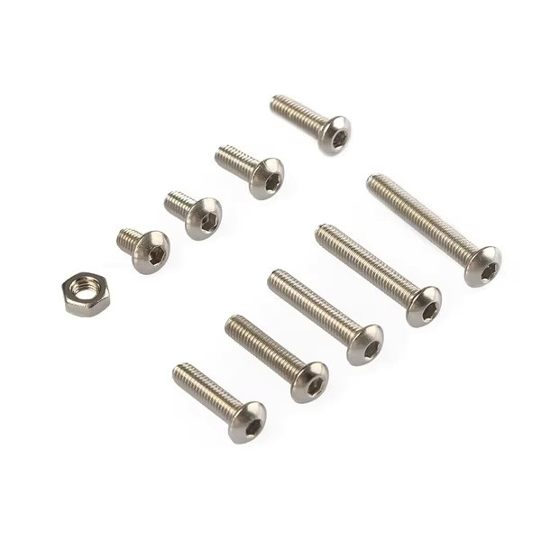 340-teiliges M3 Edelstahl Innensechskantschrauben und Mutter Set in Silber mit Aufbewahrungsbox - Bild 2