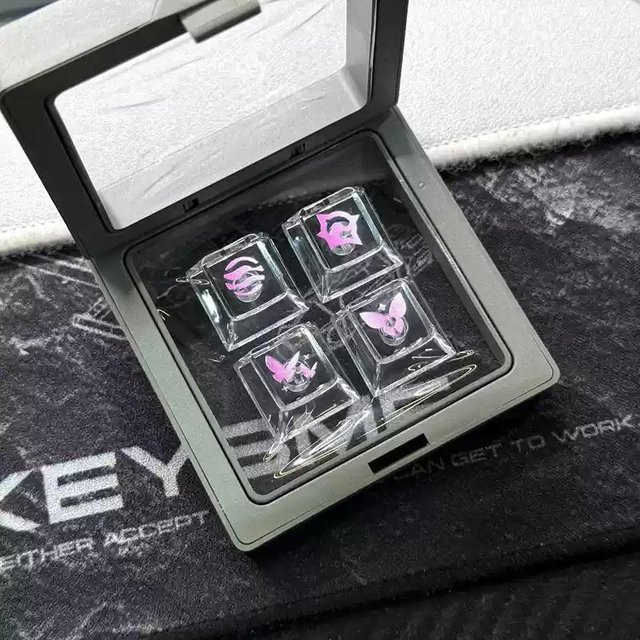 OYOLEE Valorant Skills Tastenkappen für mechanische Tastaturen, Transparent, Cherry Profil, Anime Design für PC Gaming - Bild 1