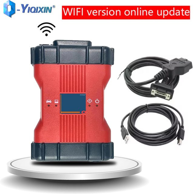 YIQIXIN VCM2 Professionelles Diagnosegerät mit WIFI-Version für ECU-Codierung und OBD2-Scanner für Ford und Mazda in Rot - Bild 1