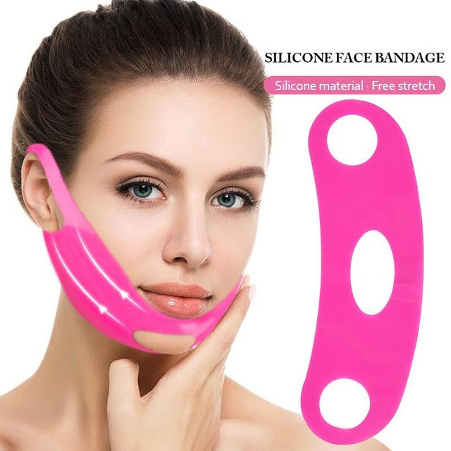 Wommya Silikon Gesichtsband V-Line, White, Damen - Bild 1