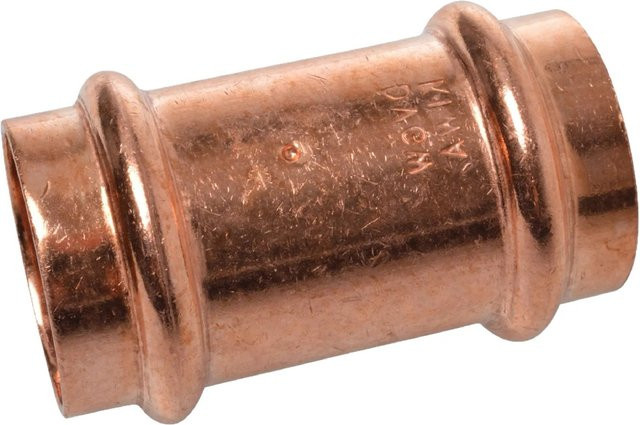 Kirchhoff CU-Doppelmuffe mit 2 Muffen in Blank, 15 mm, 10 Stück - Bild 1