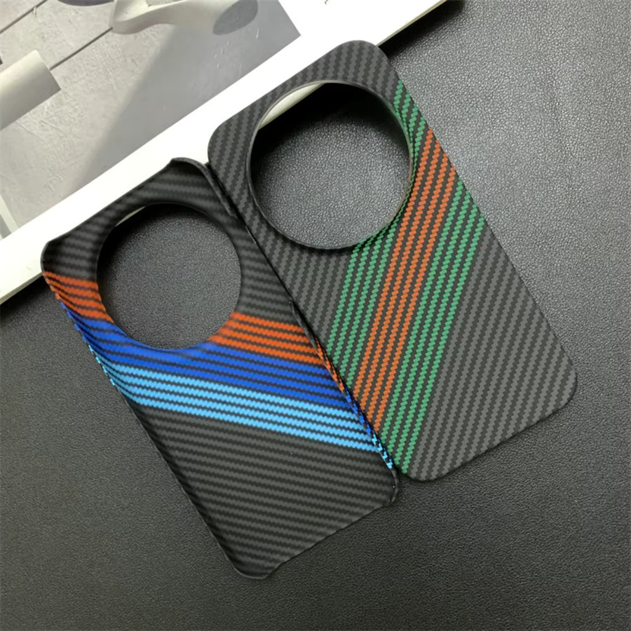 Rahmenlose Handyhülle aus Kohlefaser und Kevlar für Xiaomi Mi 17 15 14 13 Redmi Poco F8 K90 K80 Ultra Pro Max in Multicolour mit Wärmeableitung - Bild 1