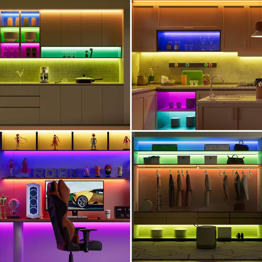 YSRSAI Tuya Zigbee RGBCCT LED-Streifen Set, dimmbar, RGB+W+WW, mit App-Steuerung und Alexa-Kompatibilität, Farbe: Multicolour - Bild 5