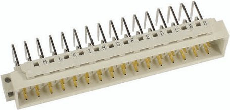 HARTING Messerleiste 09056482921 aus Messing in Weiß mit 3 Reihen - Bild 1