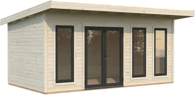 Palmako Gartenhaus Aurelia aus Fichtenholz mit Pultdach in Natur - Bild 1