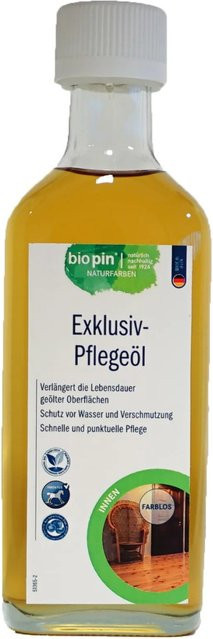 Biopin Exklusiv Pflege-Öl für wasserabweisende Oberflächen in Satin-Matt, 250 ml - Bild 1