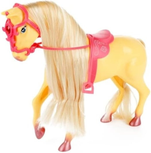 Toi-Toys LAUREN Paradiespferd, Puppen Pferd, hellbraun, mit Haarbürste zum Kämmen & Stylen - Bild 1