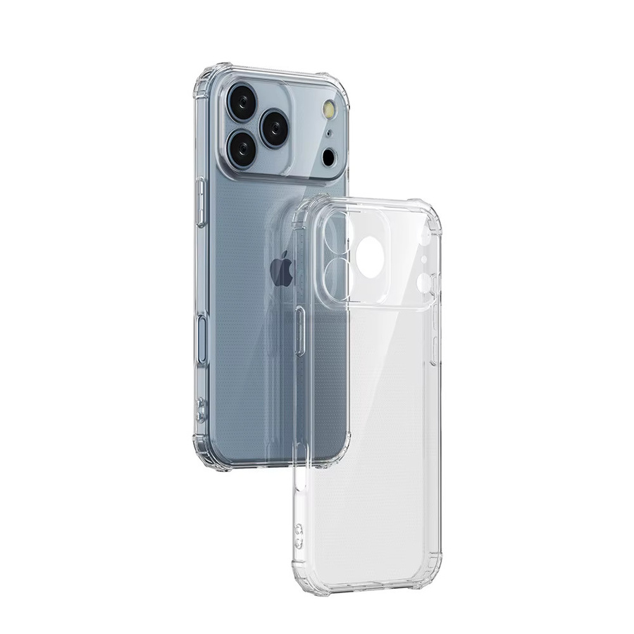 Transparente Silikon-Handyhülle für Apple iPhone 17 16 15 14 13 12 11 Pro Max und iPhone 17 Air 16E - Bild 1