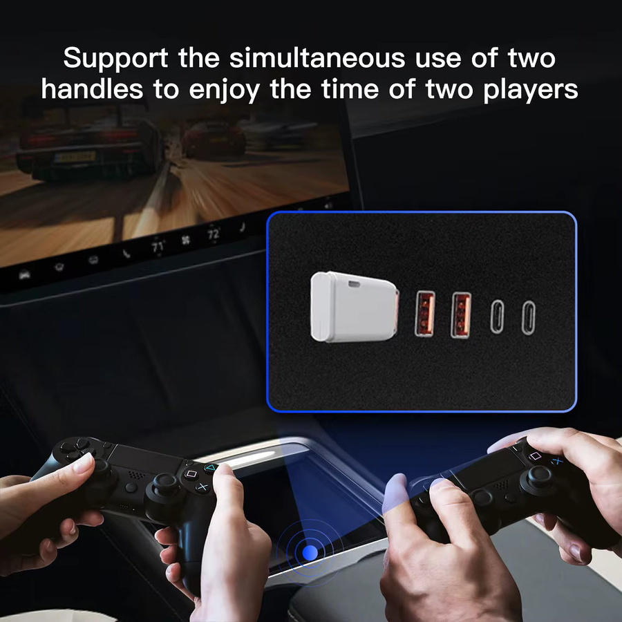 MEKEDE USB Hub Zentrale Box für Tesla Modell 3 und Modell Y 2021-2023 mit Datenwiederherstellung, 65W und 30W Schnellladung, 4 USB-Ports und 2 USB-C Ports, Schwarz - Bild 3