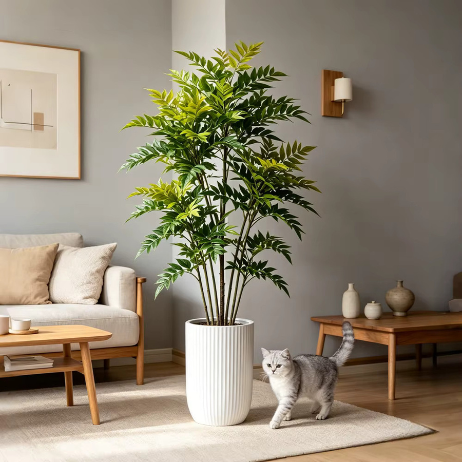 Künstliche Nandina-Pflanze Kmitang in Grün, Höhe: 73-135 cm - Bild 4