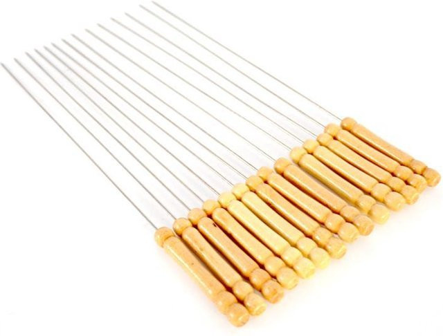 YC Direct Grillspieße aus Edelstahl im 10er Set, beige - Bild 1
