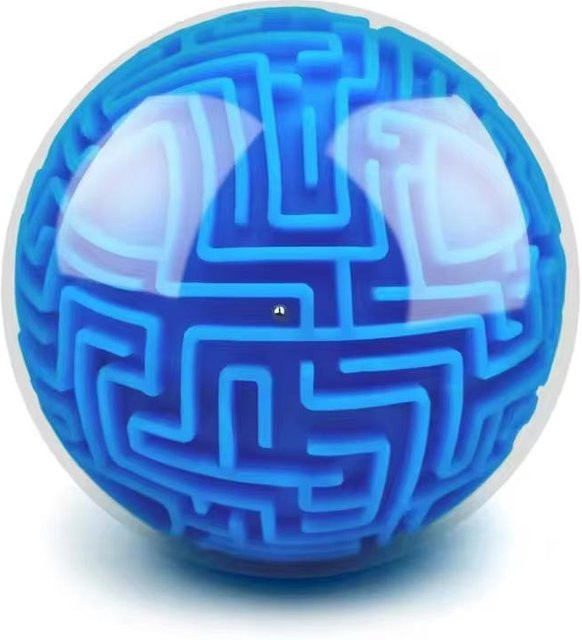 Yiran toy 3D Labyrinth Zauberwürfel, transparenter Speedcube, blue - Bild 1