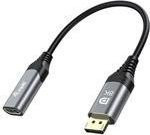 Equip DisplayPort auf HDMI Adapter 1.4 in Grau für 8K/60Hz - Bild 1