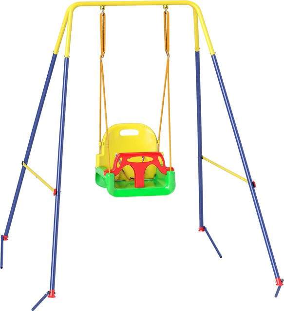AIYAPLAY 3-in-1 Gartenschaukel, Grün, mit Sicherheitsgurt, ab 9 Monaten - Bild 1