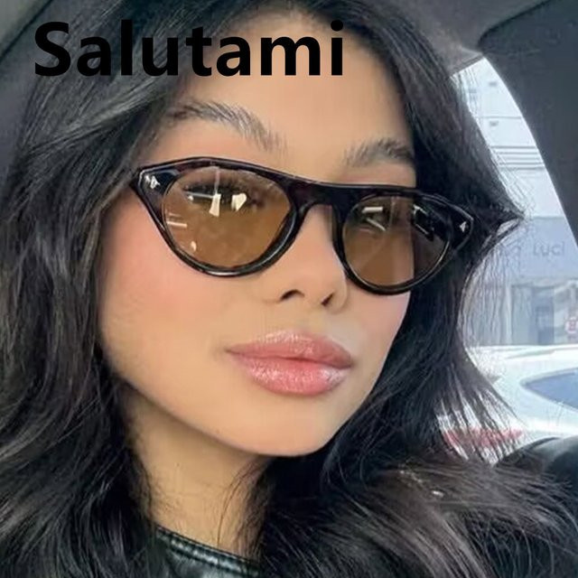 Salutami Cat-Eye Sonnenbrille, Vollrand, Schwarz, Damen, Kunststoff - Bild 1