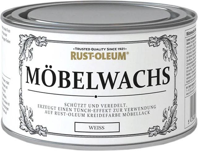 Rust-Oleum Möbelwachs für Kreidefarbe in Weiß, 400 ml - Bild 1