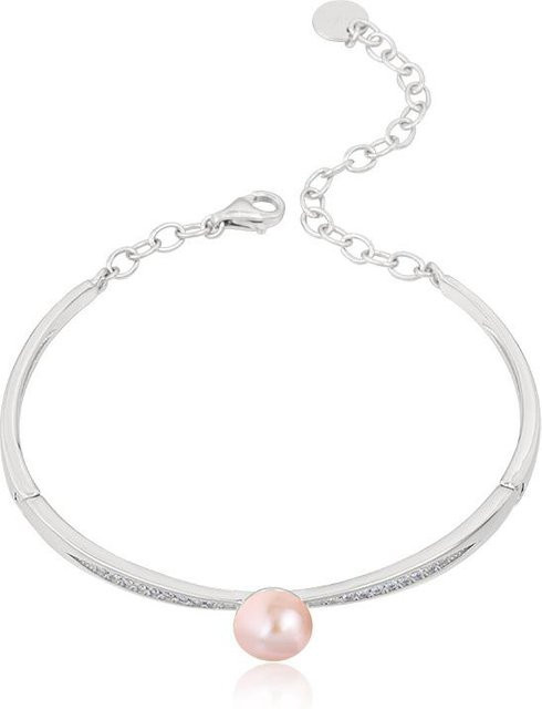 Armband 925 Silber, Zirkonia, Perle, Weiß, Damen - Bild 1