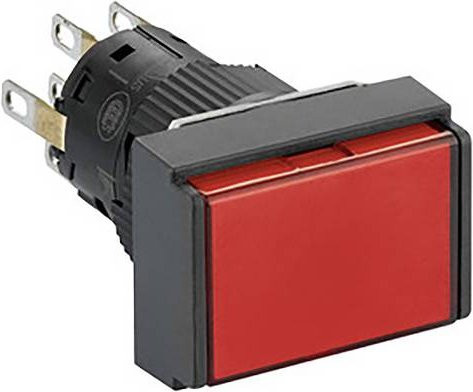 Schneider Electric XB6EDF4B2P Roter Leuchtdrucktaster Ø 16 mm Unterputz Doppeldruckentriegelung 24V 2OC 5er Pack - Bild 1