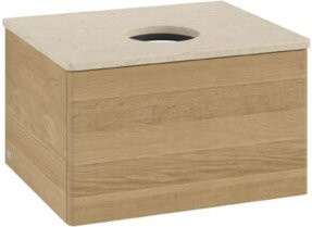 V&B Waschtischunterschrank Antao ohne Frontstruktur in Honey Oak, B/T/H: 60 x 36 x 50 cm - Bild 1