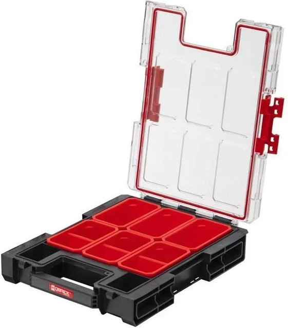 PROREGAL QBRICK Sortimentskasten One M Schwarz mit 6 Fächern, H x B x T: 26,5 x 36,5 x 7 cm - Bild 1