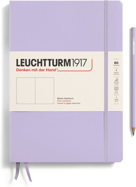 LEUCHTTURM1917 Composition Notizbuch blanko Hardcover B5 Lilac - Bild 1