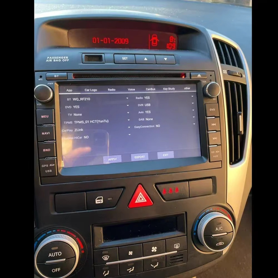 CHSTEK Android 11 Autoradio mit kabellosem Carplay für Kia Ceed ED Venga 2007–2016 in Schwarz mit GPS und WLAN - Bild 2