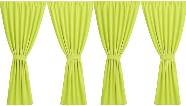 Setgarden Outdoor Vorhang für den Balkon, 1 Stück, Farbe: Lemon/Lime Grün, B: 155 cm, H: 220 cm - Bild 1