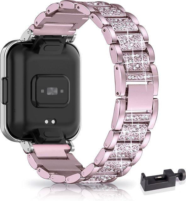 DAINU Uhrenarmband Edelstahl, Roségold, Diamant, Kristall, Damen - Bild 1