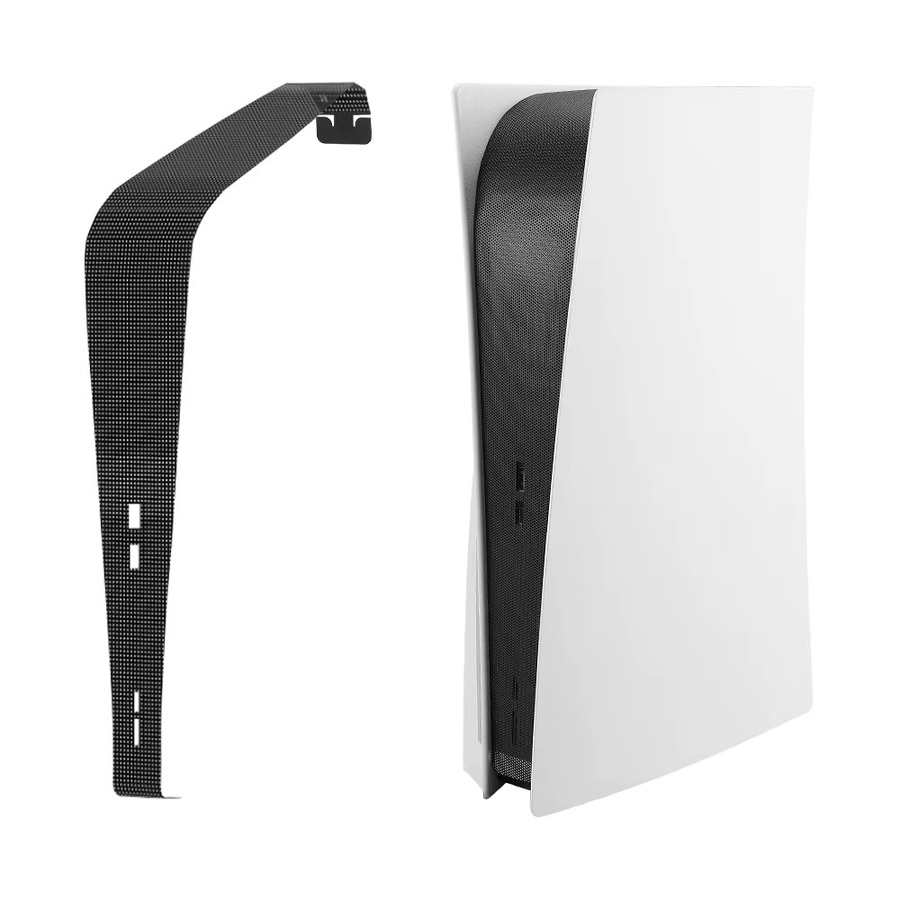 TECTINTER Staubschutzfilter Mesh für PS5, PS5 Pro und PS5 Slim in Schwarz, atmungsaktive Anti-Scratch Abdeckung für dein PlayStation Zubehör - Bild 4