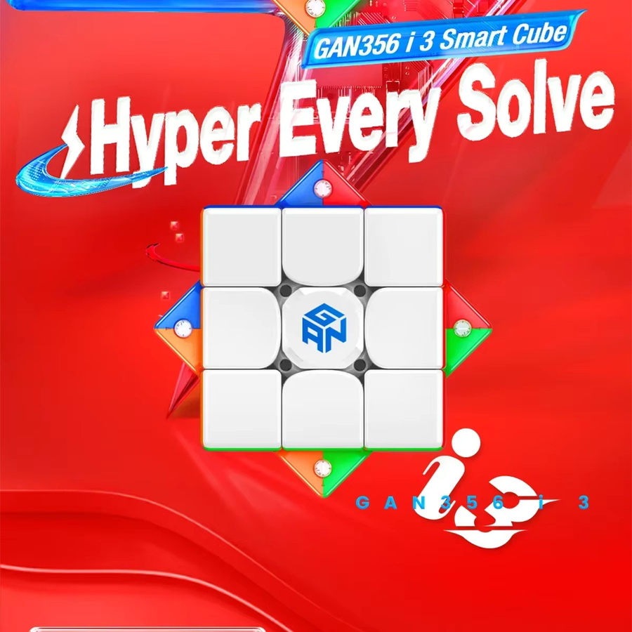 GAN GAN356i3 Magnetischer Zauberwürfel, 3x3x3, Stickerless, Puzzle - Bild 3