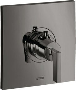 Hansgrohe Axor Citterio HF UP-THM Fertigset mit Einhebelmischer, Thermostat und Safety Stop, Polished Black Chrome - Bild 1