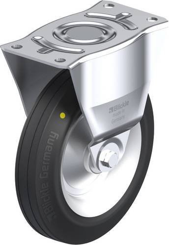 Blickle Bockrolle B-V 252R-EL in Schwarz, Blau oder Grau mit 250 mm Rad-Durchmesser und einer Tragfähigkeit von max. 295 kg - Bild 1