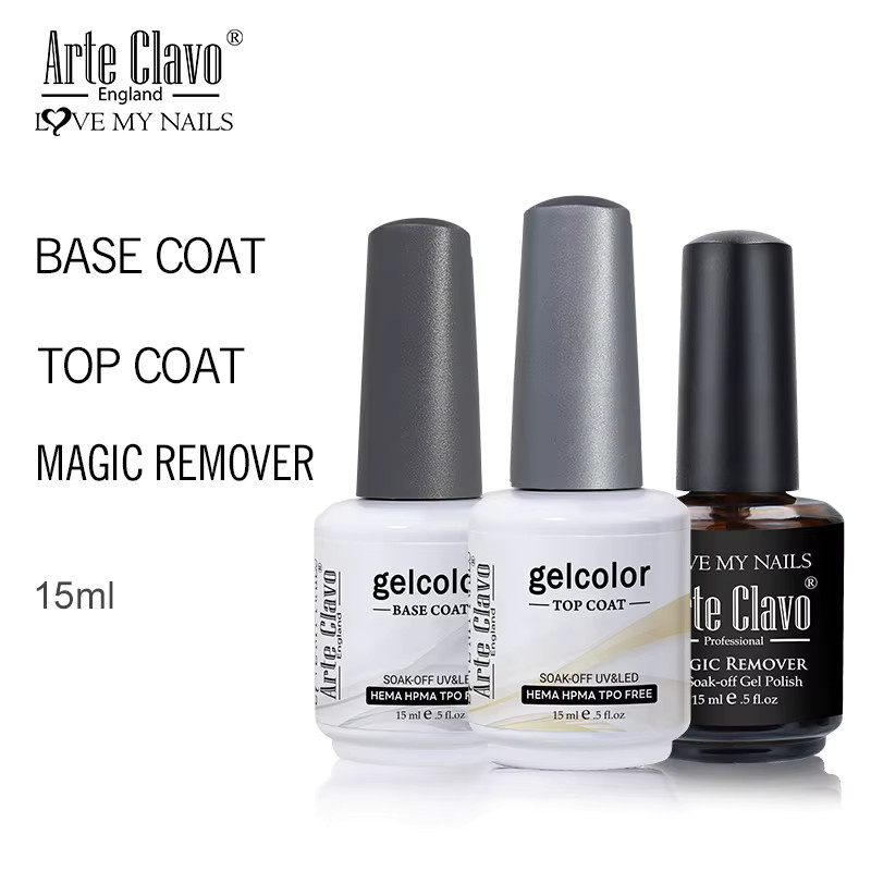 Arte Clavo Gel-Nagellack-Set, Soak Off Hybrid, 4 Teile, Matt - Bild 1