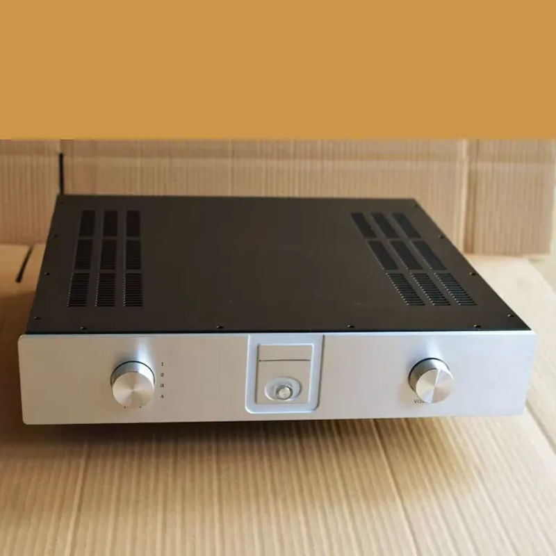 KYYSLB Aluminium Verstärker Gehäuse A4308 in Silber, B/T/H: 43,0 x 8,0 x 32,0 cm - Bild 6