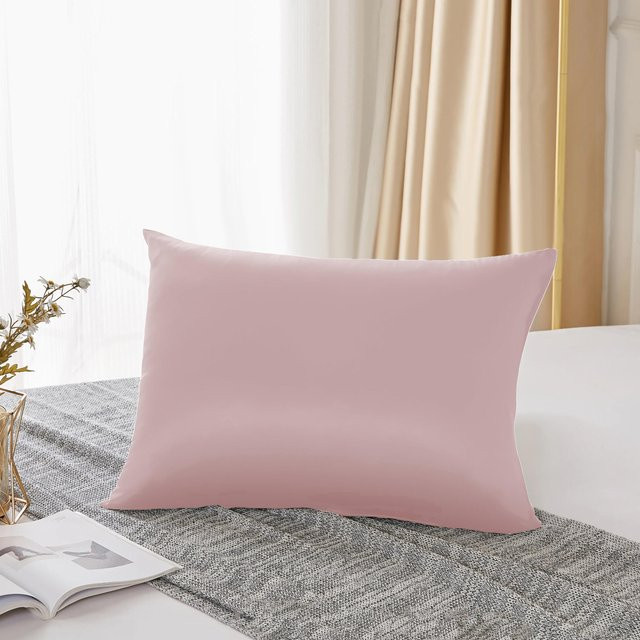 JMG Clothing Maulbeerseiden-Kissenbezug aus 100% reiner Seide, 25 Momme, 600 Fadenzahl, Pink, B/H: 50 x 65 cm - Bild 1