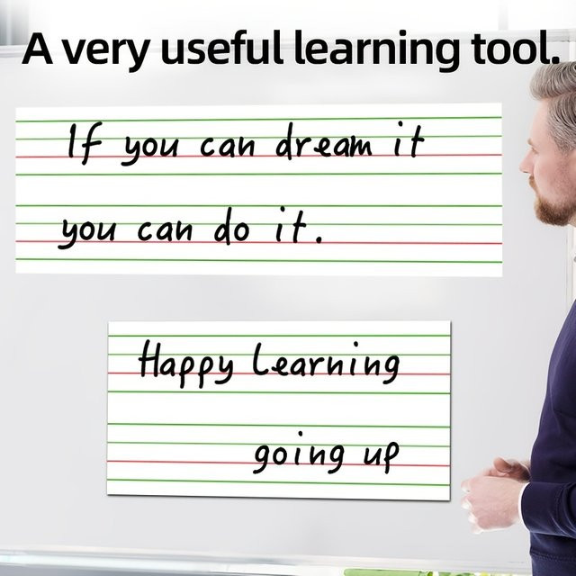Magnetisches und wiederverwendbares Englisch-Kalligraphie-Handschrift-Übungsset in Weiß - Bild 1