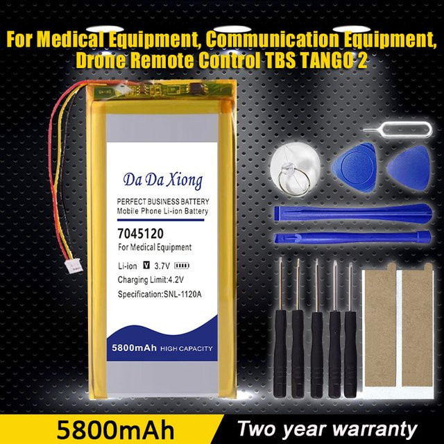 Da Da Xiong Li-Polymer Akku 3,7 V 5800 mAh mit JST 2.0 3P Anschluss für TBS Tango 2 Fernsteuerung - Bild 1